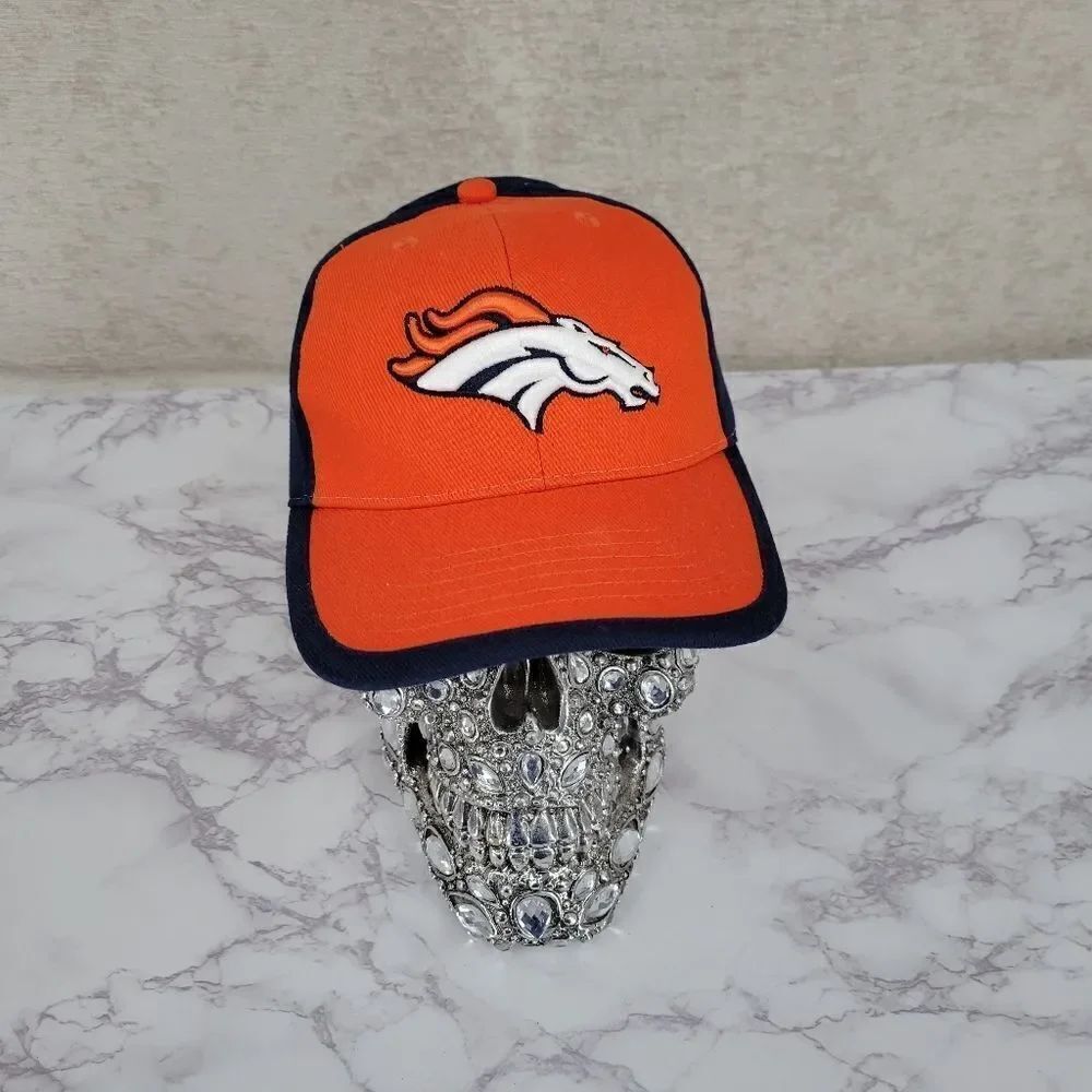 Denver Broncos NFL Baseball Style Hat Orange Blue Cotton